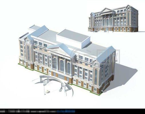 歐式建筑3D模型設計 從古典美學到數字藝術的探索