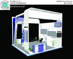 藍(lán)色時(shí)尚簡(jiǎn)約產(chǎn)品展廳設(shè)計(jì)效果圖 3D模型下載與素材庫(kù)應(yīng)用